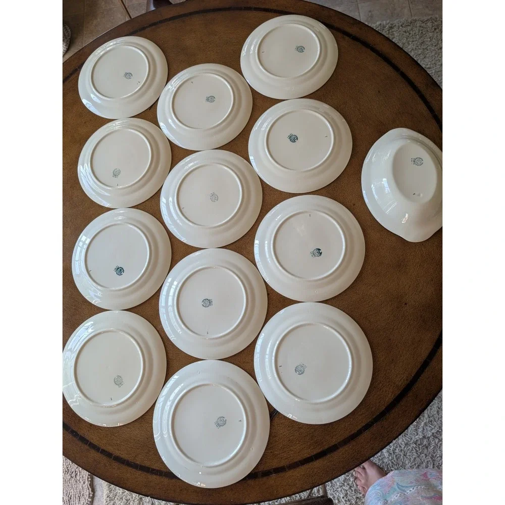 Vintage 1941 Taylor Smith Taylor 8414 Dinnerware Set – 90+ Pcs Basket of Flowers